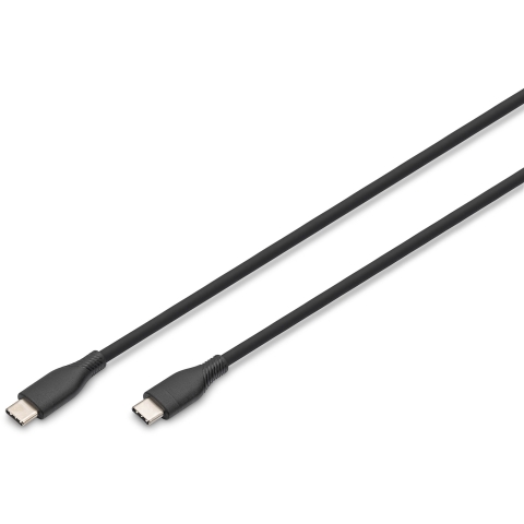 Digitus USB-C 2.0 (ST-ST) 2m Ladekabel Silikon 60W Schwarz