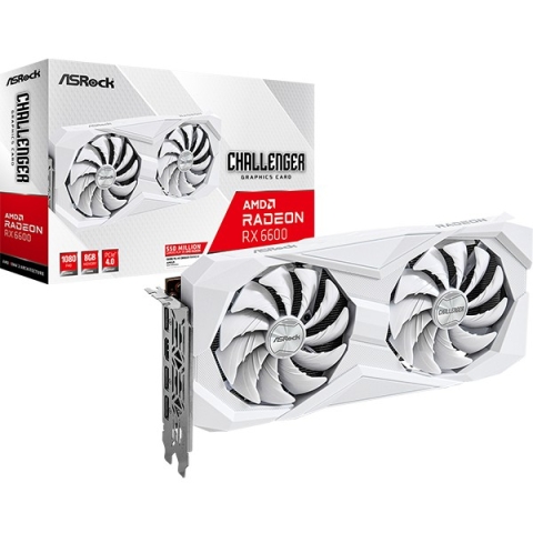 RX 6600 8GB ASRock Radeon Challenger white GDDR6