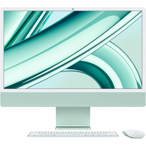 Apple 24-inch iMac with Retina 4.5K display: Apple M3 chip with 8-core CPU and 10-core GPU (8GB/256GB SSD) - Green