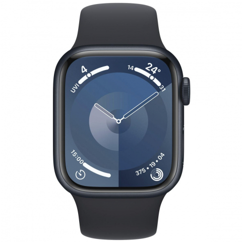 Apple Watch S9 Aluminium 45mm Mitternacht (Sportarmband mitterancht) M/L