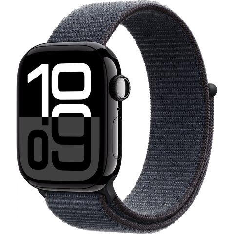 APPLE Watch Series 10 GPS 42mm Jet Black Aluminium Case with Ink Sport Loop