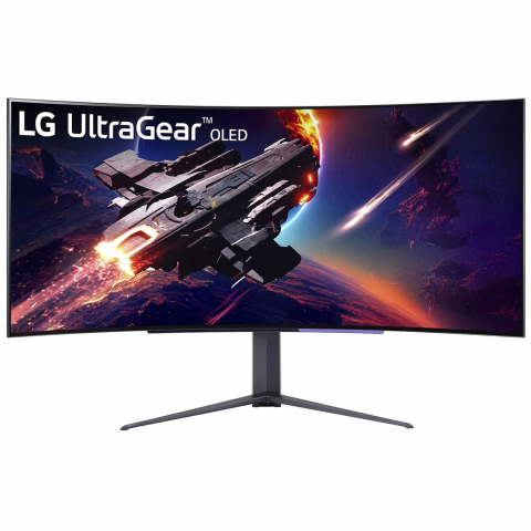 114,3cm/45 (3440x1440) LG UltraGear 45GR95QE-B 21:9 WQHD OLED Curved Gaming 240Hz 0,03ms HDR10 HDMI DP USB Black