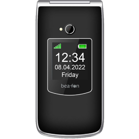 bea-fon Silver Line SL605 Feature Phone Dual-Sim black silver