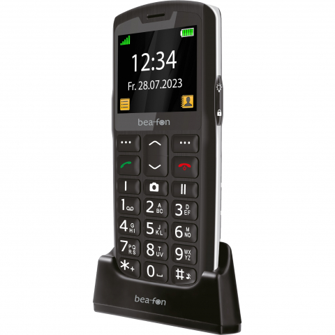 bea-fon Silver Line SL260 Feature Phone Dual-Sim black silver