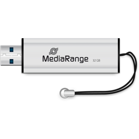 STICK 32GB USB 3.2 MEDIARANGE MR916 USB Typ-A - Dia - Schwarz - Silber