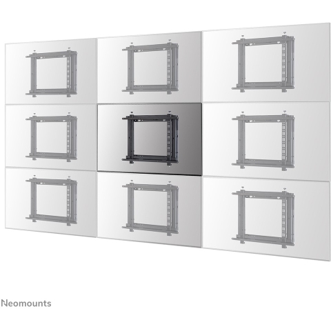 Neomounts WL95-800BL1 Push-to-Pop-Out Videowall-Wandhalterung für 42-70 Bildschirme - Schwarz