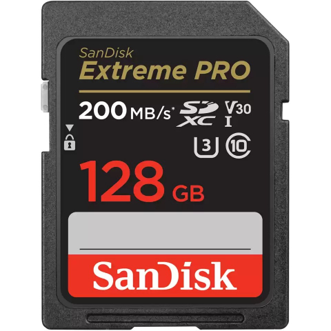 CARD 128GB SanDisk Extreme Pro SDXC 200MB/s