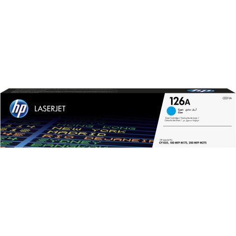 HP 126A original LaserJet Toner cartridge CE311A cyan standard capacity 1.000 pages 1-pack