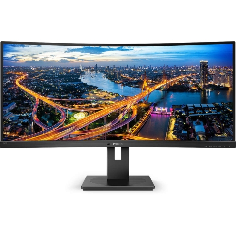 86,4cm/34 (3440x1440) Philips B-Line 345B1C Curved 5ms 21:9 USB 2xHDMI DisplayPort VESA Speaker WQHD Black