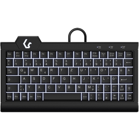KeySonic KSK-3010ELC (DE) Super-Mini Backlight schwarz