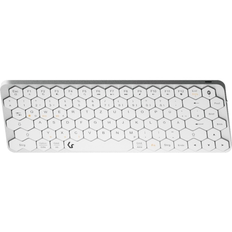 KeySonic KSK-5020BT-S (DE) Wireless MINI Aluminium sil/w