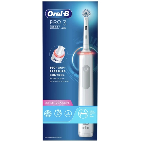 Oral-B Pro 3 3000 Sensitive Clean Set white
