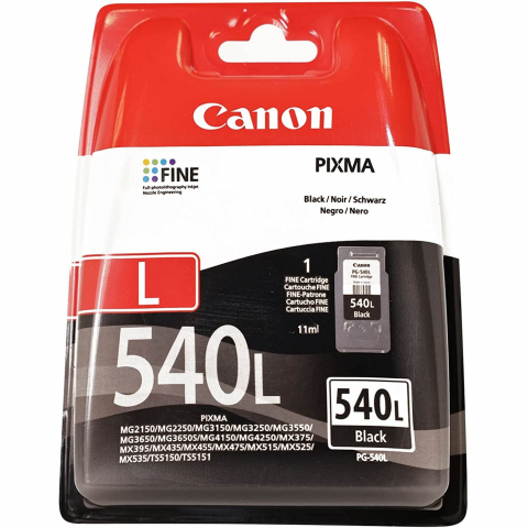 Canon Tinte PG-540L 5224B001 Schwarz bis zu 300 Seiten gemäß ISO/IEC 24711