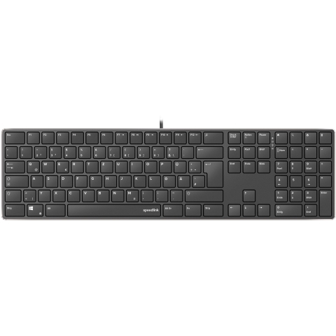 Speedlink Tastatur RIVA Slim Metal Scissor. schwarz retail
