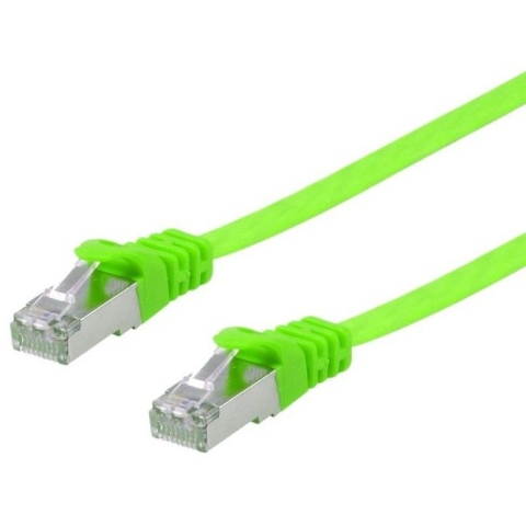 Equip Patchkabel Cat6A U/FTP 2xRJ45 0.50m grün Flach LSZH Polybeutel