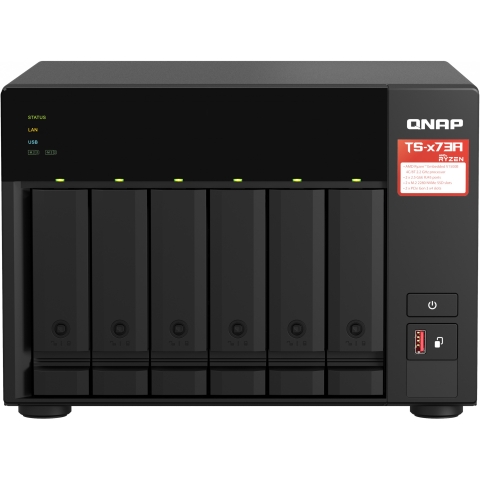 QNAP TS-673A NAS-Server 6Schächte AMD Ryzen Embedded V1500B 2.2 GHz SATA 6Gb/s