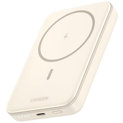 10000mAh Mini Powerbank Wireless 20W with MagSafe white