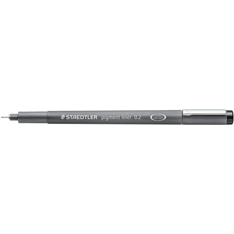 STAEDTLER pigment liner 0.2mm schwarz 10 Stück