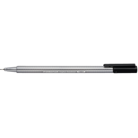 STAEDTLER Fineliner triplus schwarz 4er-Set retail