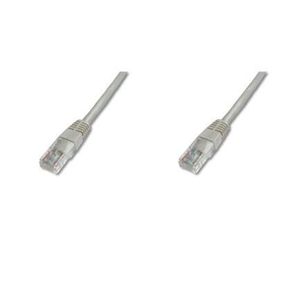 DIGITUS Patchkabel Cat5e U/UTP 2xRJ45 3.0m CCA grau Hebels. Polybeutel