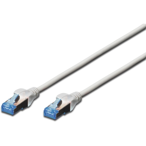 DIGITUS Patchkabel Cat5e SF/UTP Ste. RJ45 1.00m grau Polybeutel