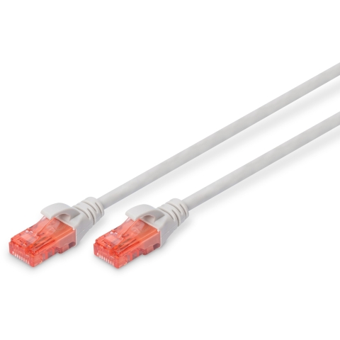 DIGITUS CAT 6 U/UTP Patchkabel - LSZH. 2.5m. grau