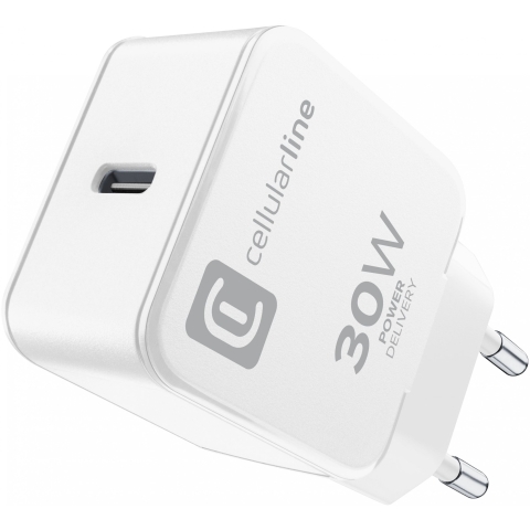 Cellularline USB Typ-C Travel Charger One 30W White