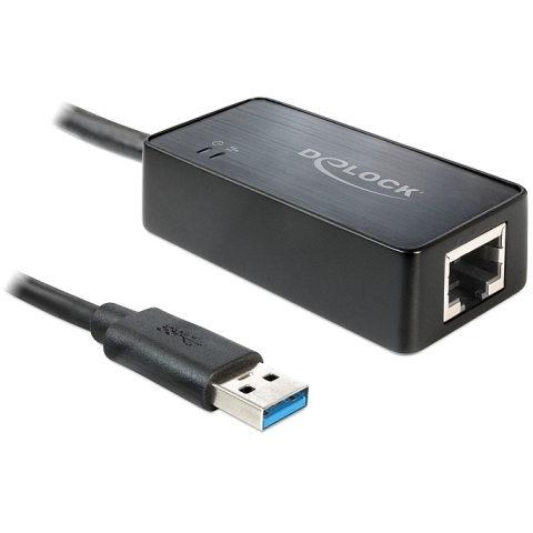 DeLock USB 3.0 > Gigabit LAN (ST-BU) Adapter Schwarz