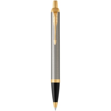 PARKER Kugelschreiber IM Brushed Metal BL M Blau Blister
