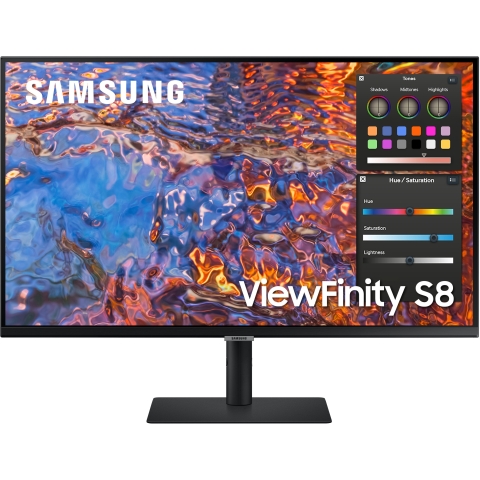 81,3cm/32 (3840x2160) Samsung S32B800PXP ViewFinity S8 S32B800PXU 16:9 5ms IPS HDMI DisplayPort USB-C VESA Pivot 4K Black