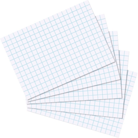 Herlitz Karteikarte A7 kariert ws 100St hf eingeschweißt mit