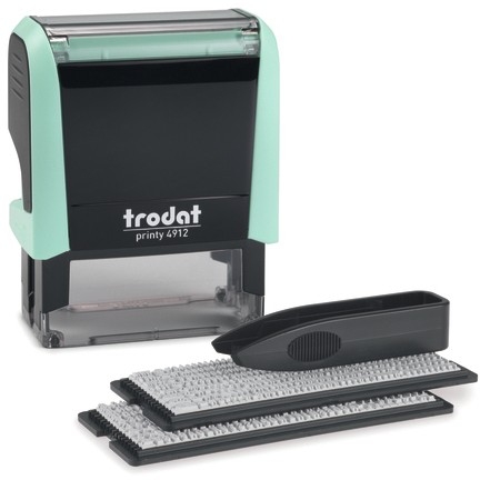 trodat Stempel Printy Typom 4.0/SB Paste grü+Kis schw 4912
