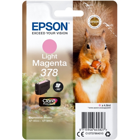 Epson Tinte 378 C13T37864010 Hellmagenta bis zu 360 Seiten