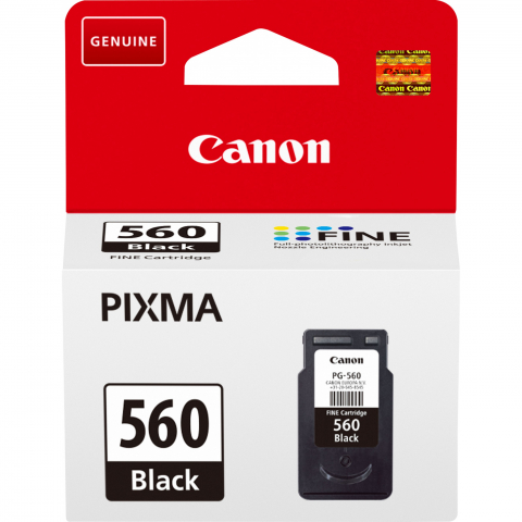 Canon Tinte PG-560 3713C001 Schwarz bis zu 180 Seiten gemäß ISO/IEC 24734