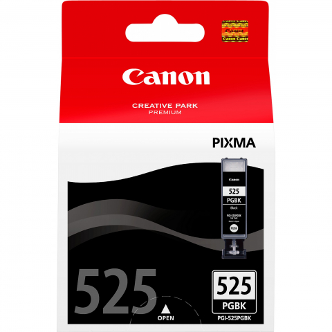 Canon Tinte PGI-525PGBK 4529B001 Pigment-Schwarz bis zu 341 Seiten gemäß ISO/IEC 24711
