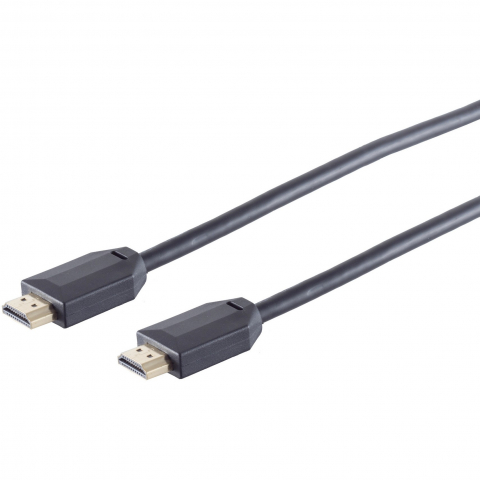 HDMI (ST-ST) 1m 10K 120Hz HDMI 2.1 vergoldet Black