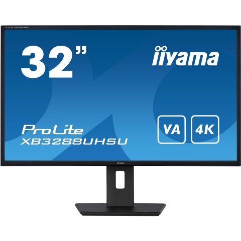 81,3cm/32 (3840x2160) iiyama ProLite XB3288UHSU-B5 4K LED 60Hz 3ms 2xHDMI DP LS Black