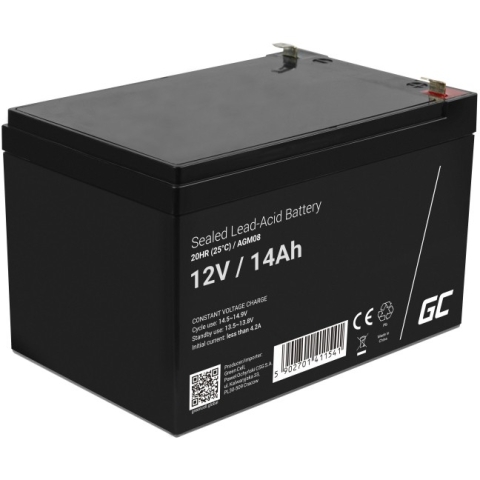 Green Cell Ersatzbatterie AGM08 12V/14Ah