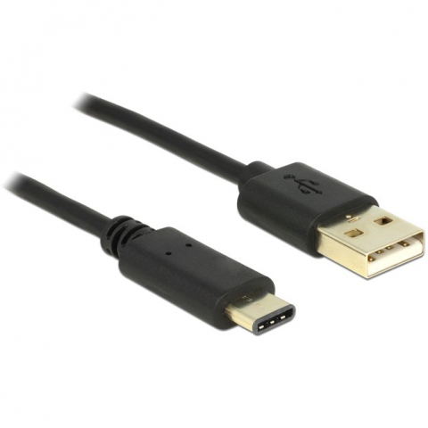 DeLock USB-C > USB 2.0 (ST-ST) 2m Adapterkabel Schwarz