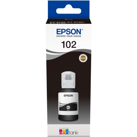 Epson Tinte 102 EcoTank C13T03R140 Schwarz bis zu 7.500 Seiten