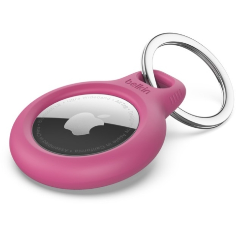 Belkin Secure Holder Schlüsselanhänger für Apple AirTag, pink