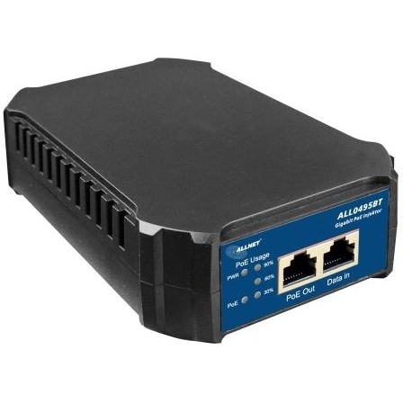 NET Z ALLNET PoE Injektor Gigabit PoE & PoE bt (15,4W/30W/60W/95W) / IEEE802.3bt Kunststoffgehäuse / ALL0495BT