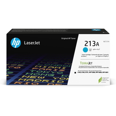 HP Toner 213A W2131A Cyan bis zu 3.000 Seiten