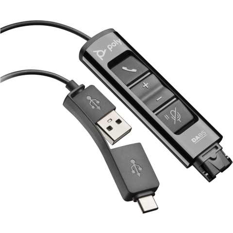 HP Poly DA75 Wideband QD auf USB-Adapter (USB-A & USB-C)