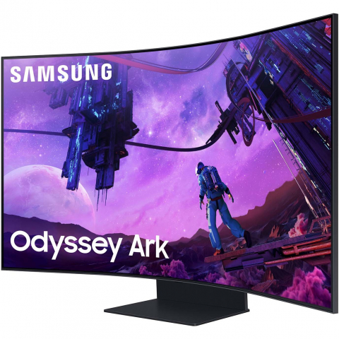 138cm/55 (3840x2160) Samsung Odyssey Ark S55BG970NU 16:9 1ms 4xHDMI Pivot Speaker 4K 165Hz Curved Gaming Black