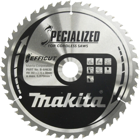 Makita EFFICUT Sägeblatt 260x30x45Z