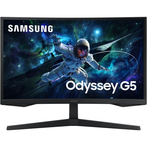 68,6cm/27 (2560x1440) Samsung Odyssey G5 S27CG552EU 16:9 QHD Curved 1ms 165Hz HDR10 HDMI DP Black