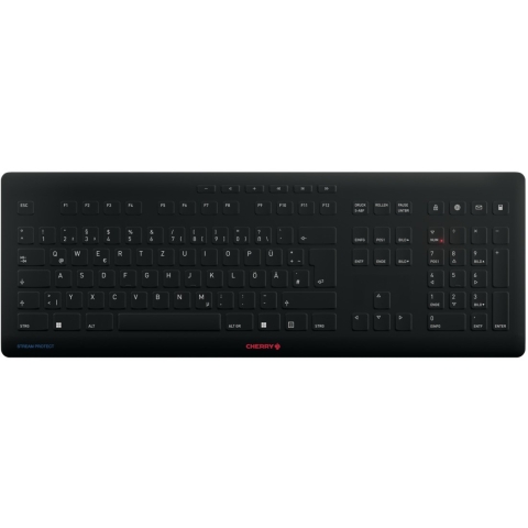 Cherry Keyboard STREAM PROTECT WIRELESS [DE] black