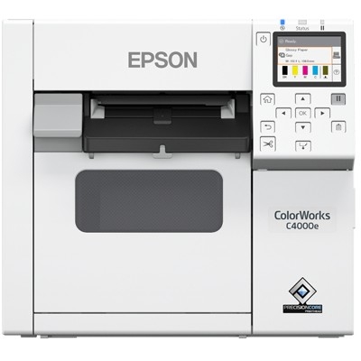 Epson CW-C4000e (mk) Desktop-Farbetikettendrucker mit mattschwarzer Tinte