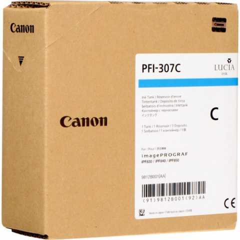 TIN Canon Tinte PFI-307 C 9812B001 Cyan